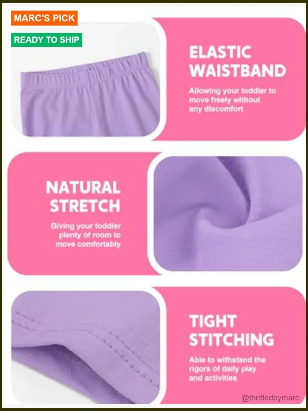 6 Pack Baby Toddler Girls Cotton Bike Shorts Soft Thickened Cartwheel Shorts